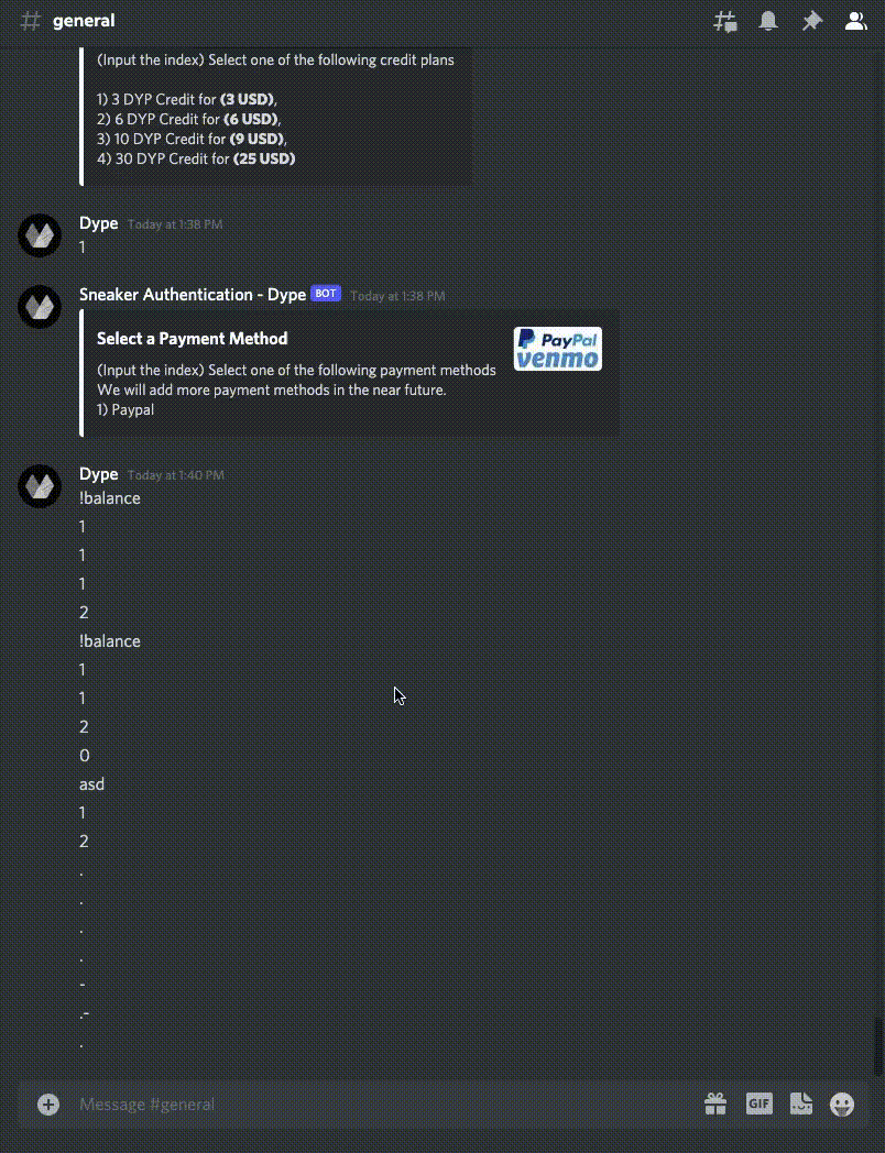 Dype - Legit Check Discord Bot