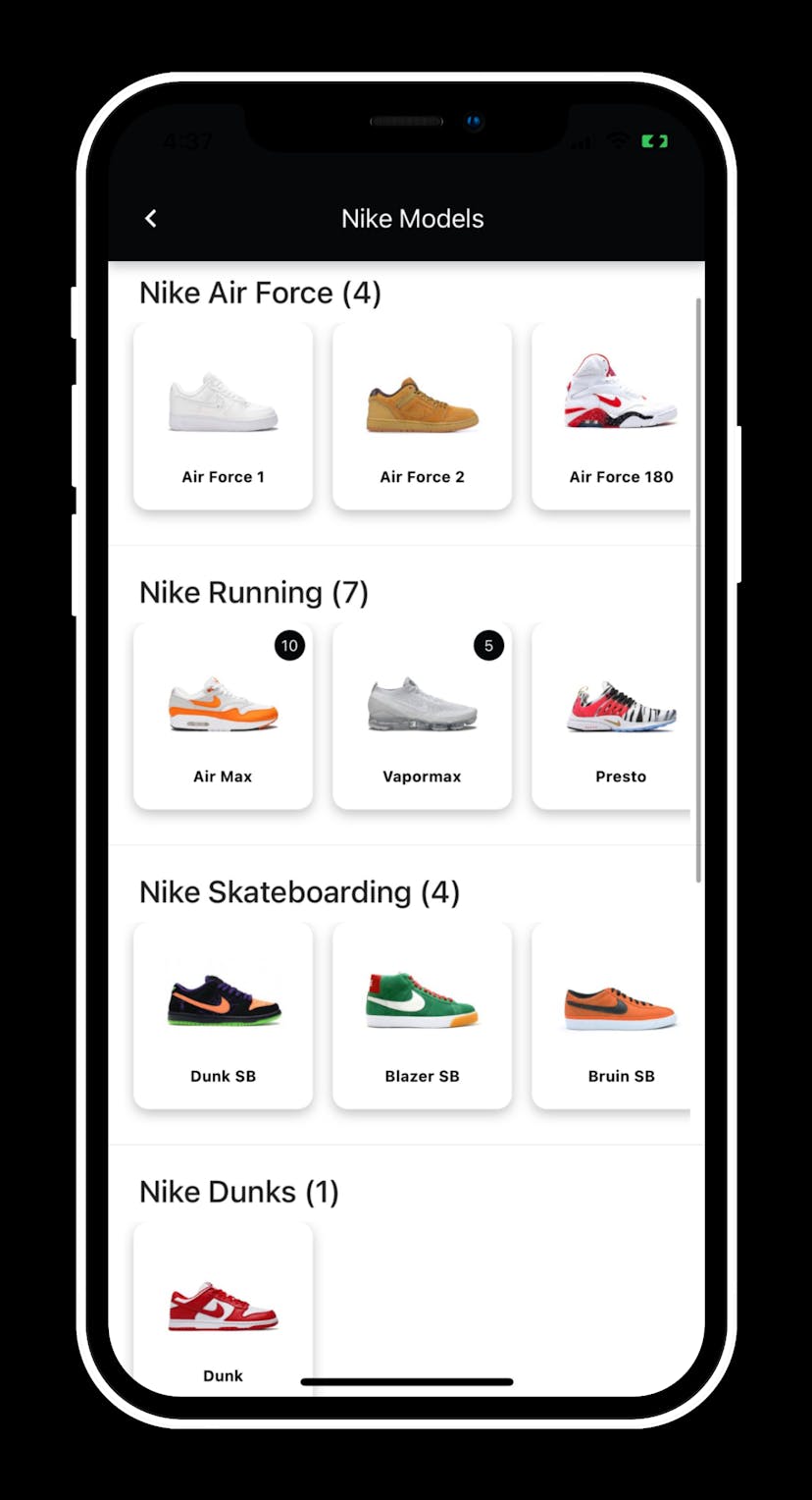 Dype - Legit Check App Choose Sneaker